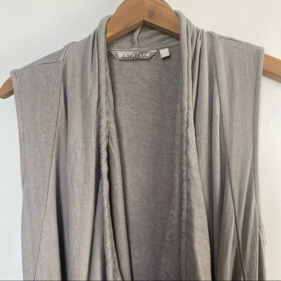 Athleta | Mindset Waterfall Modal Soft Drawstring‎ Vest - Picture 5 of 10